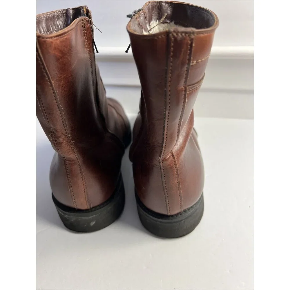 VTG 80s Dexter Armortred Oil Resistant Mens Zipper Ankle Boots Made In USA‎ 10.5
